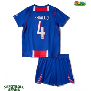 Paris Saint-Germain Lucas Beraldo #4 Hemmaställ Barn 2026-27 Kortärmad (+ Korta byxor)